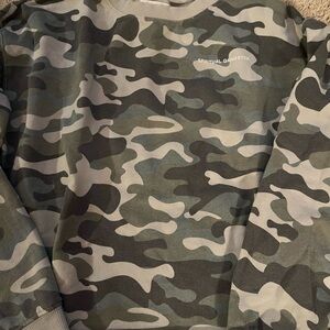 Spiritual Gangster Medium Camo Print Pullover Sweatshirt